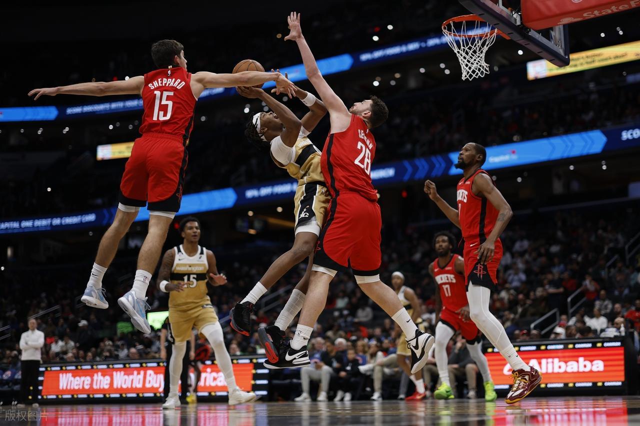 太强了!火箭探花19+7+10+6+2创纪录!申京打爆奇才!杜兰特无解